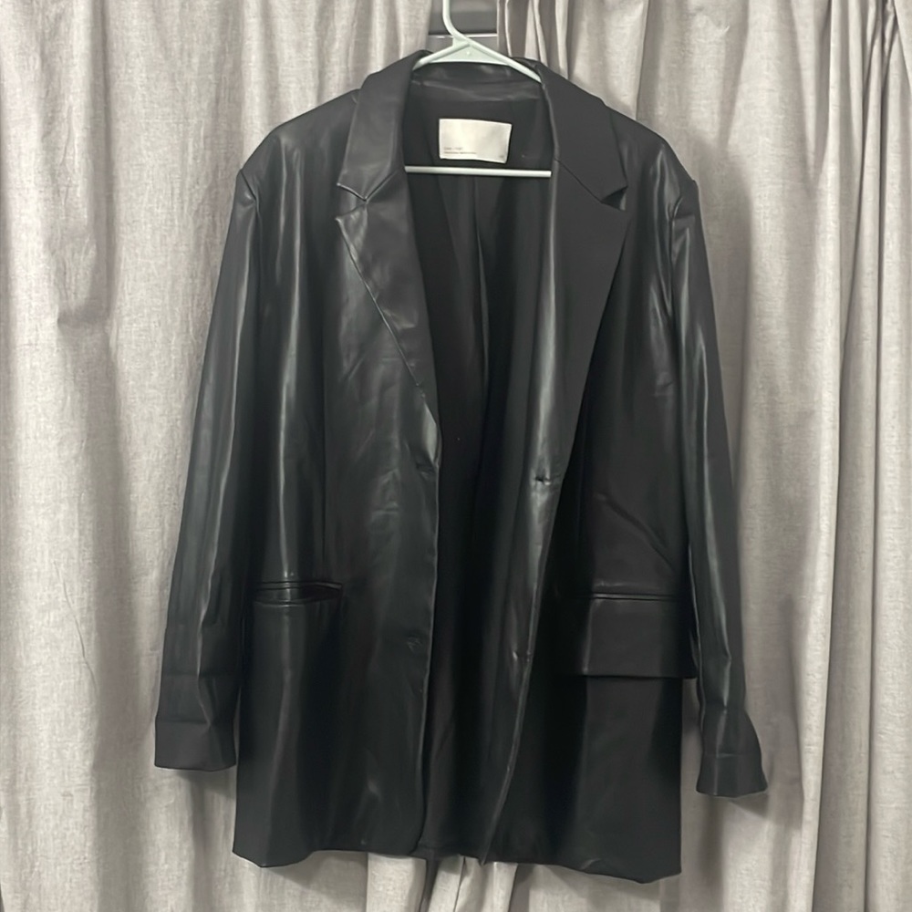 Oak + Fort Leather Jacket